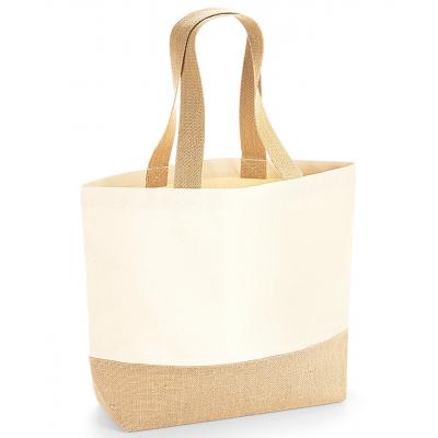 Image of Westford Mill Jute Base Canvas Tote