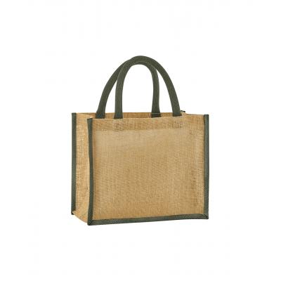 Image of Westford Mill Natural Starched Jute Midi Tote Bag