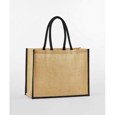 Image of Westford Mill Natural Starched Jute Classic Shopper Bag