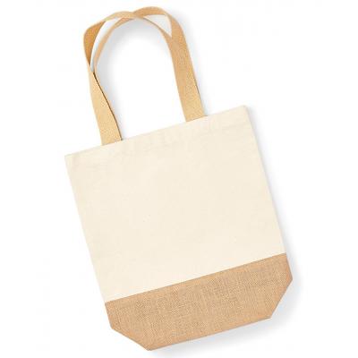 Image of Westford Mill Jute Base Canvas Shopper