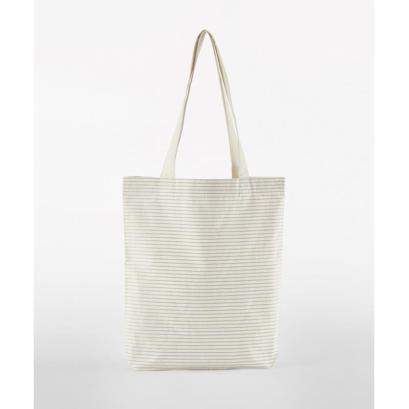 Image of Westford Mill Striped Organic Cotton Tote Bag