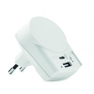 Image of SKROSS Euro USB Charger – 1xType C 1x Type A