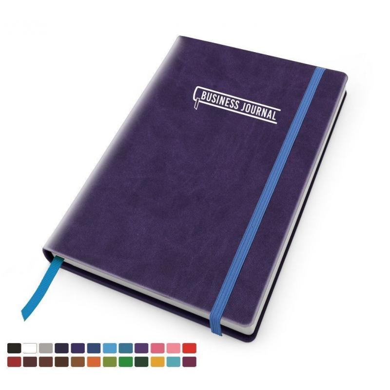 Image of Belluno Business Journal with Elastic Strap A5 UK Made