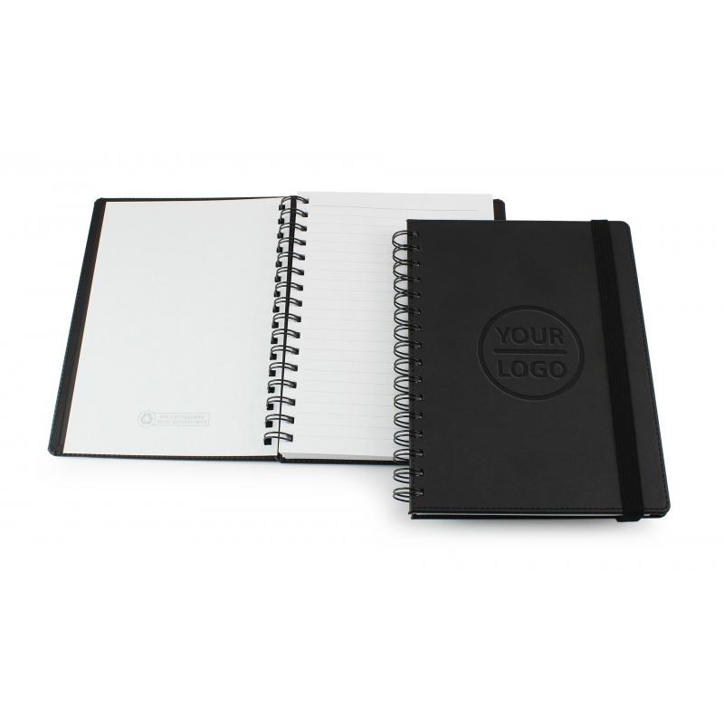 Image of Porto Eco A5 Wiro Notebook with a Black Elastic Strap