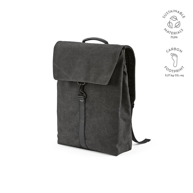 Image of Prague Recycled Canvas Laptop Backpack