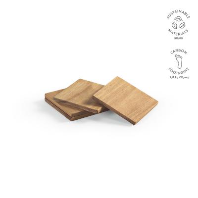 Image of Velazquez Coasters Acacia Wood Square