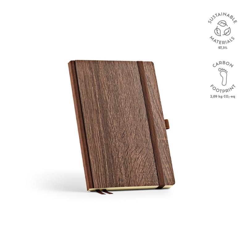 Image of Steinbeck Notebook A5 Woodgrain Cover