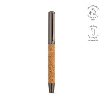 Image of Faulkner Pen Cork & Recycled Stainless Steel Blue Ink