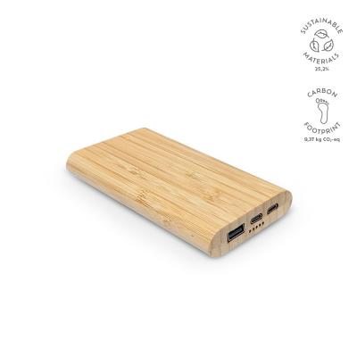 Image of Pythagoras Powerbank Battery 10000mAh Bamboo