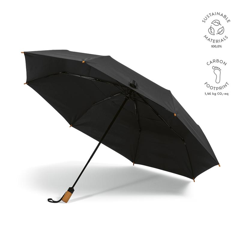 Image of Jackson Foldable Umbrella 27 inch Recycled rPET