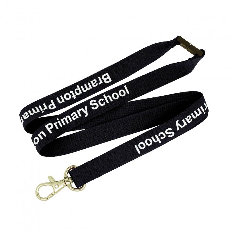 Image of Printed Flat Ribbed Lanyards 10mm 15 mm 20mm or 25mm