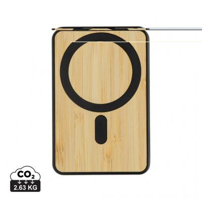 Image of Zen RCS rplastic 5000 mah 5W Magnetic Bamboo Powerbank