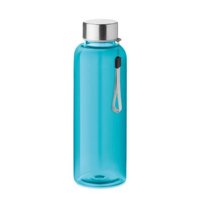 Image of Utah RPET Recycled Water Bottle 500ml Transparent Blue 