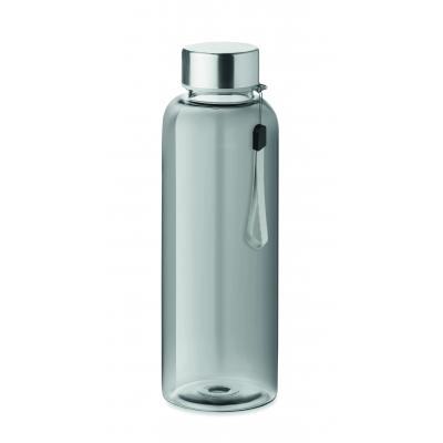 Image of Utah RPET Recycled Water Bottle 500ml Transparent Grey