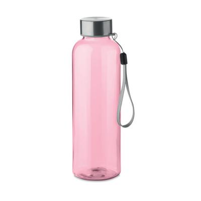 Image of Utah RPET Recycled Water Bottle 500ml Transparent Pink