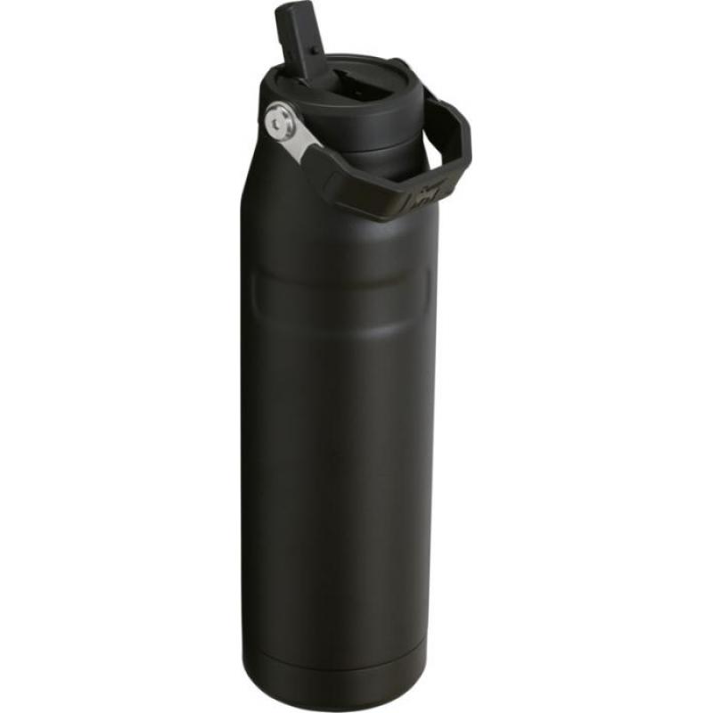Image of Stanley IceFlow™ 2.0 1.06 litre Water Bottle with Flip Straw - Black