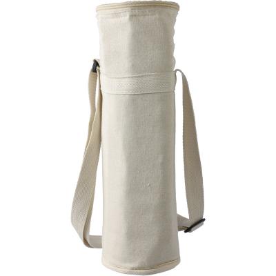 Image of Recycled Cotton Cooler Bag for One Bottle