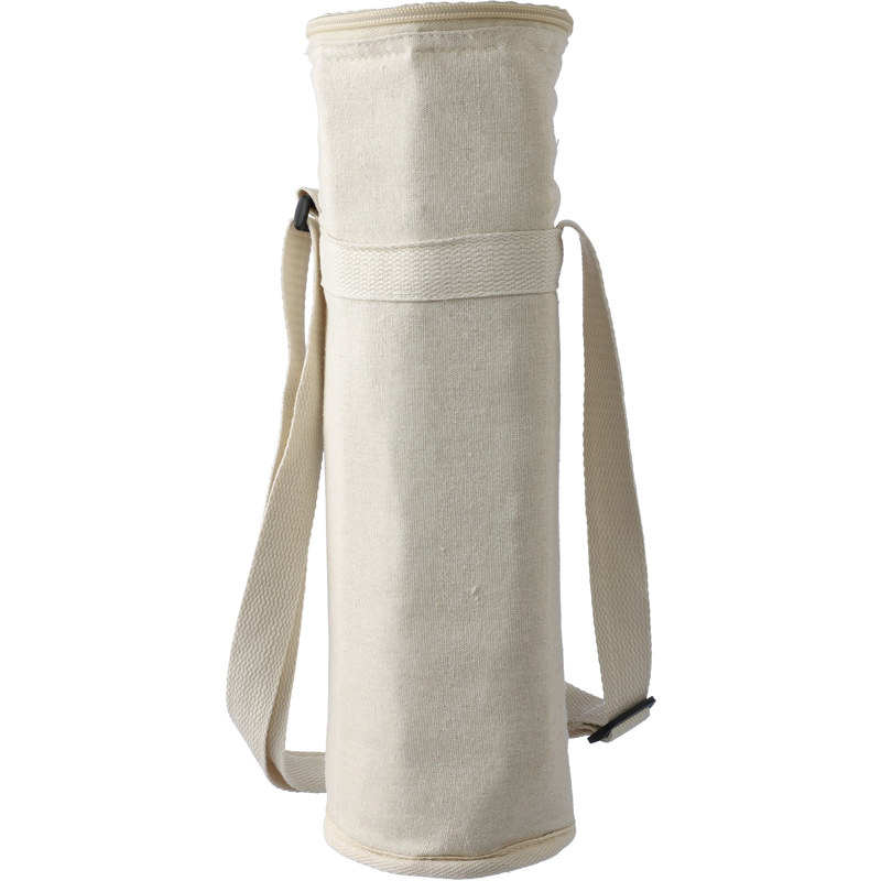 Image of Recycled Cotton Cooler Bag for One Bottle