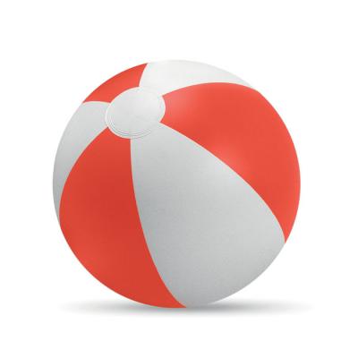Image of Beach Ball Red and White Stripes