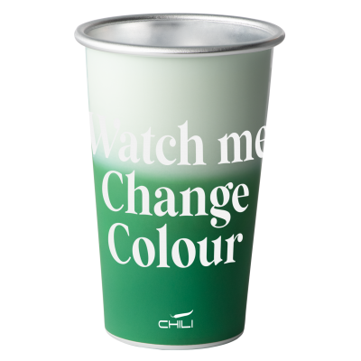 Image of Chili Kop GRS Recycled Aluminium Cup Colour Changing