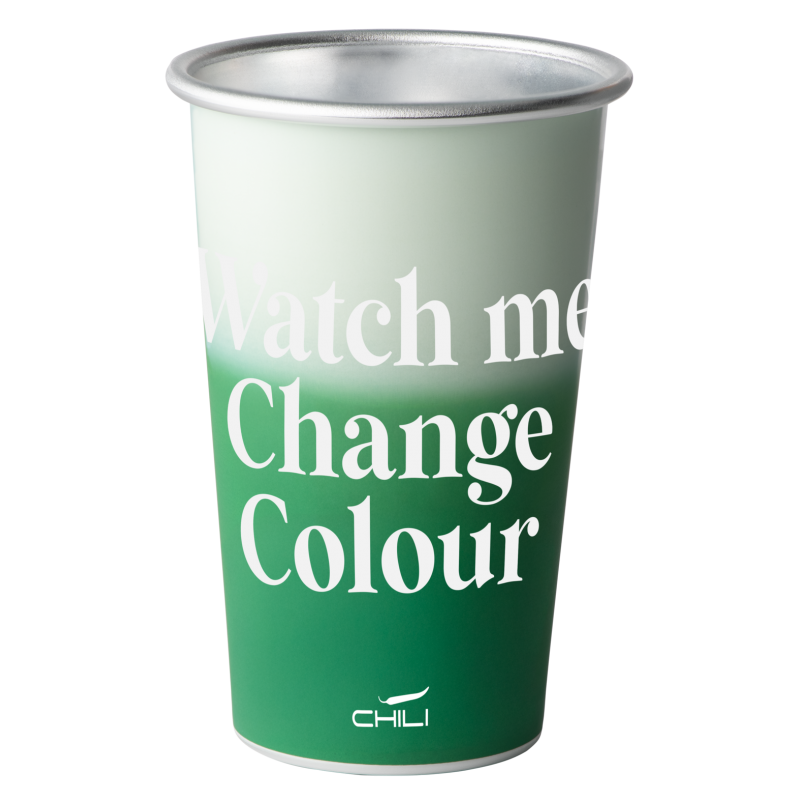 Image of Chili Kop GRS Recycled Aluminium Cup Colour Changing