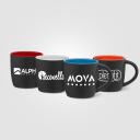 Image of Zanzibar 355 ml Matte Black Ceramic Mug with ColourPop