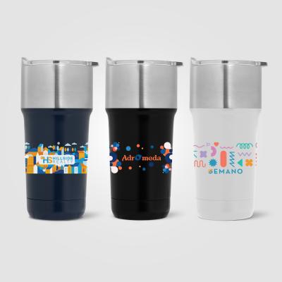 Image of Optimus 590 ml Double Wall Stainless Tumbler with Ceramic Interior