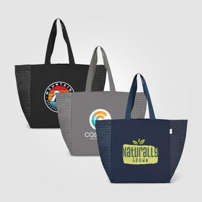 Image of Toronto 8 oz Recycled Cotton Chevron Tote Bag