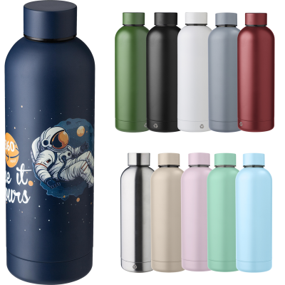 Image of Alasia Recycled Stainless Steel Double Walled Bottle 500ml