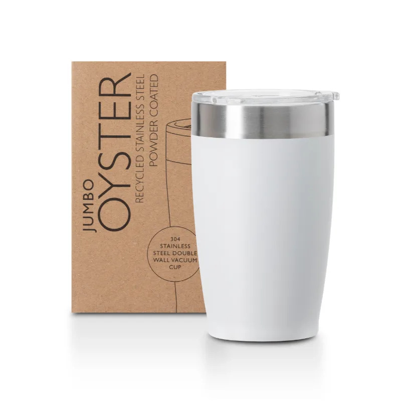 Image of Oyster Jumbo Recycled Stainless Steel Cup 500ml