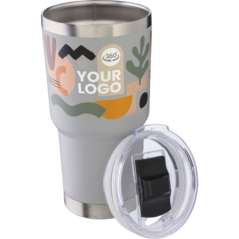 Image of The Marano Stainless Steel Double Walled Travel Mug 590ml