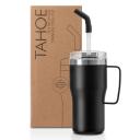 Image of Tahoe Recycled Cup With Handle & Straw 590ml