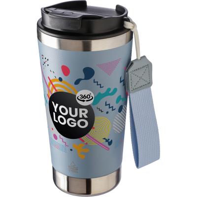 Image of Recycled Steel Double Walled Travel Mug 500ml