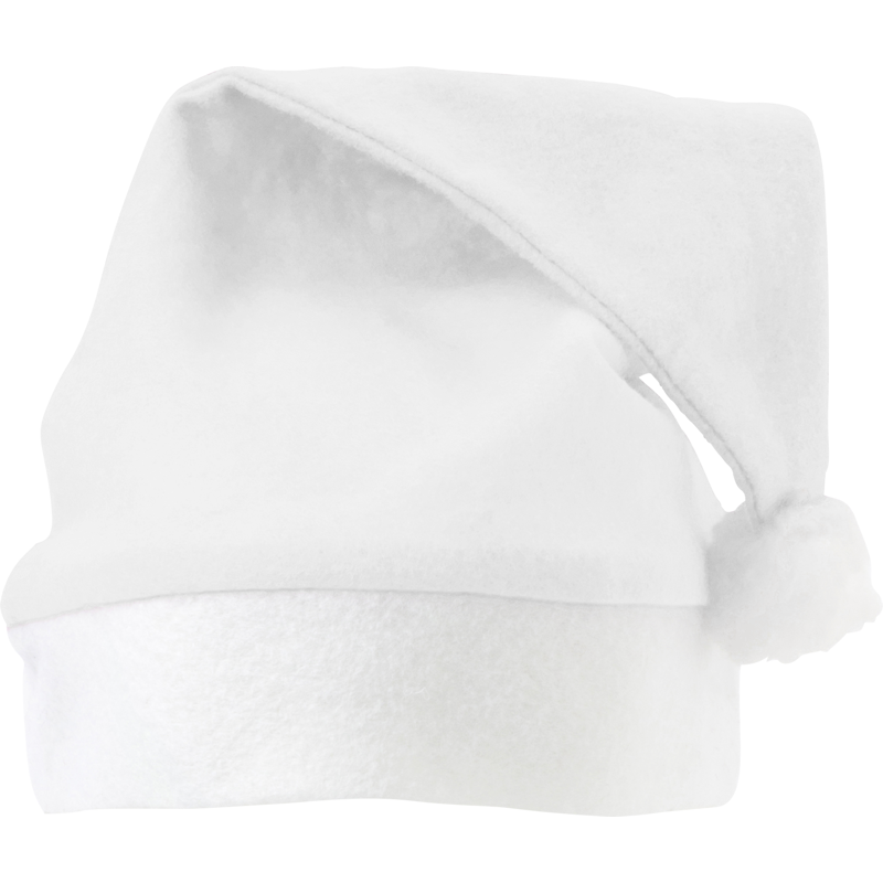 Image of White Santa Hat