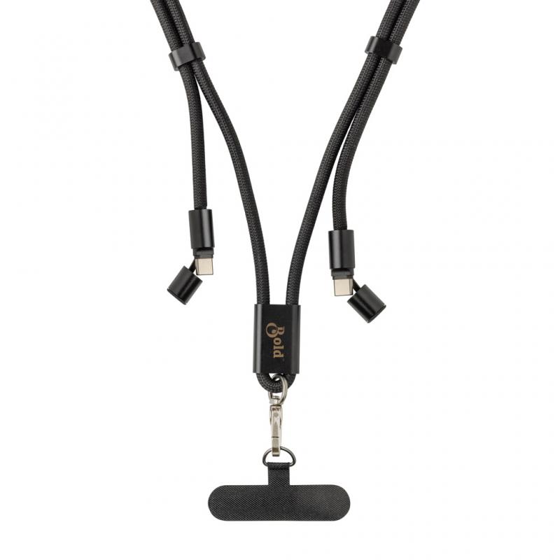 Image of LoopAmp RCS RPET Adjustable Phone Cord with 60W Cable