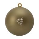 Image of Christmas Bauble 7 cm Recycled PP Gold