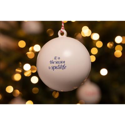 Image of Christmas Bauble 7 cm Recycled PP White