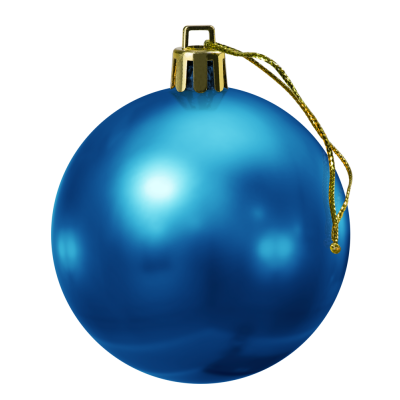 Image of Shatterproof Gloss Bauble Blue 6cm