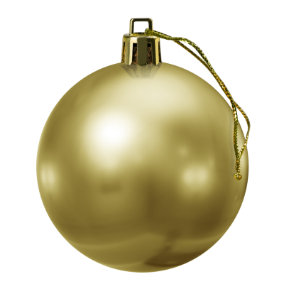 Image of Shatterproof Gloss Bauble Gold 6cm