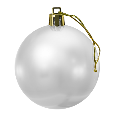 Image of Shatterproof Gloss Bauble White 6cm