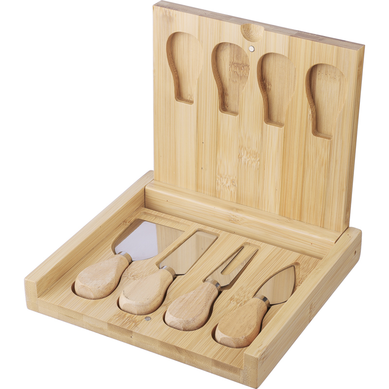 Image of Zea Bamboo Cheese Board Set