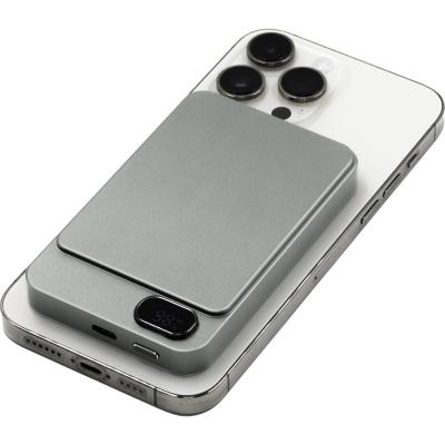 Image of Powerwave BrandCharger Recycled Aluminium Wireless Power Bank 5000 mAh