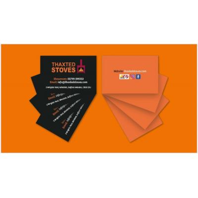 Image of Business Cards Printed Single Sided 450gsm Silk 85mm x 55mm