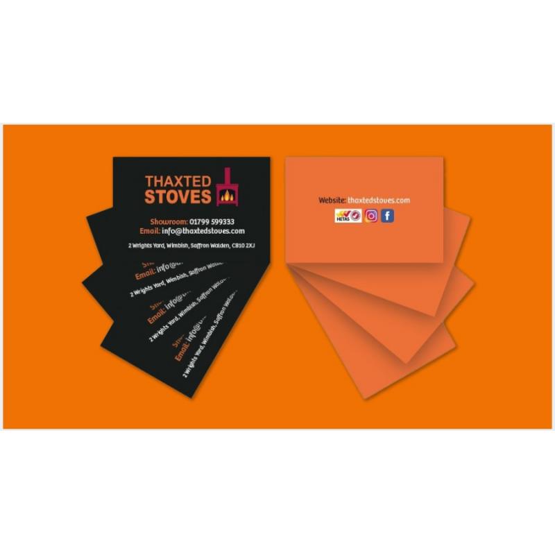 Image of Business Cards Printed Single Sided 450gsm Silk 85mm x 55mm