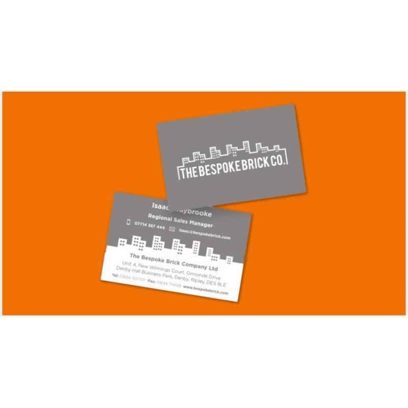 Image of Business Cards Silk Printed Double Sided 450gsm 85mm x 55mm